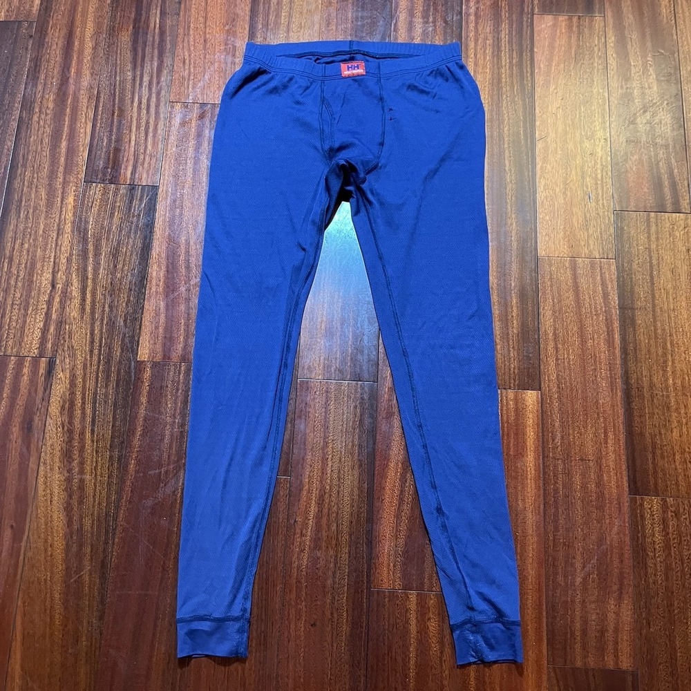 HELLY HANSEN Women's LIFA Base Layer Pants Lightweight Leggings Blue Large READ